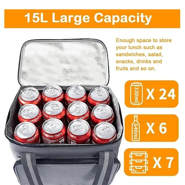 Large Capacity Insulated Lunch Bag