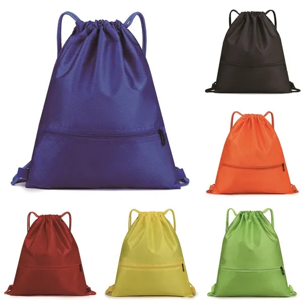 Adult Waterproof Drawstring Sportpack w/ Puller