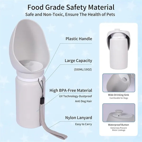 Portable Silicone Pet Water Bottle