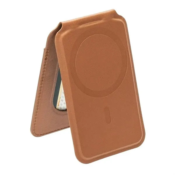 Magsafe Leather Phone Wallet with Stand