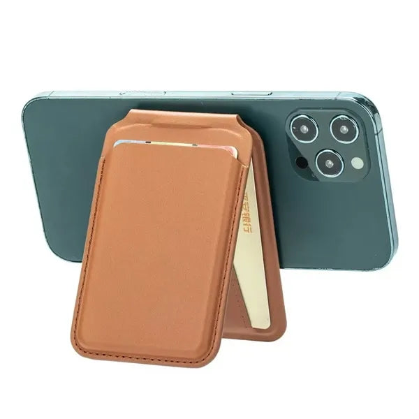 Magsafe Leather Phone Wallet with Stand