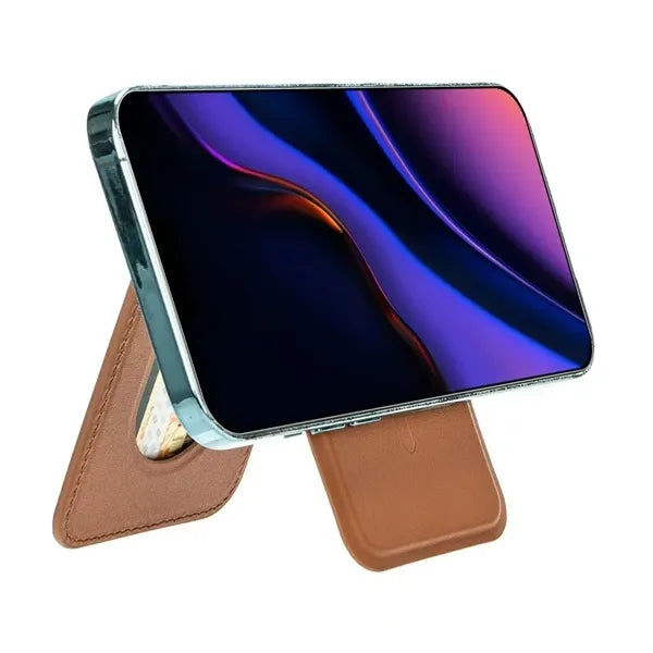 Magsafe Leather Phone Wallet with Stand