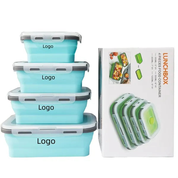 4 Pack Collapsible Food Storage Containers