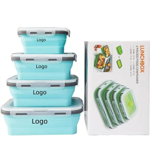 4 Pack Collapsible Food Storage Containers