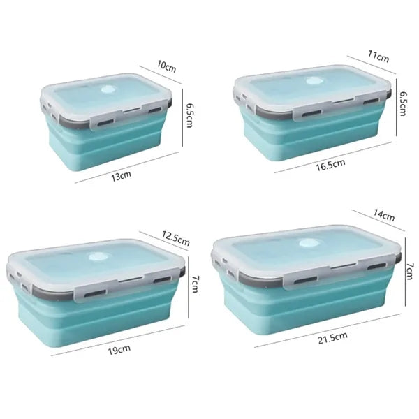 4 Pack Collapsible Food Storage Containers