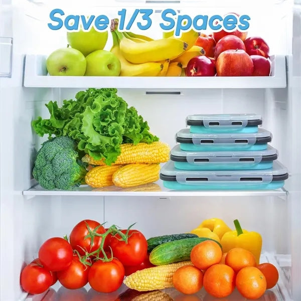 4 Pack Collapsible Food Storage Containers