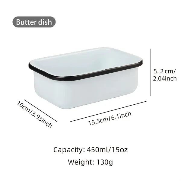 Iron Butter Sealed Storage Jar Home Cheese Box Set