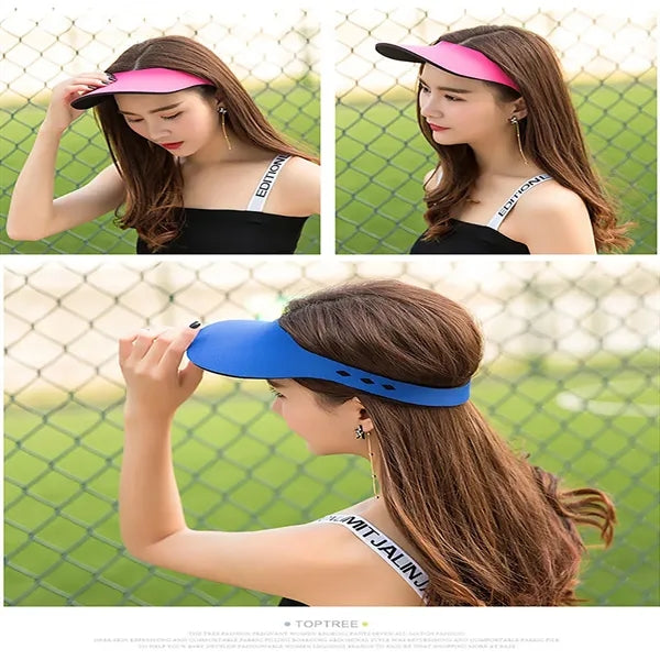 Outdoor sports hat with sunshade and sun protection