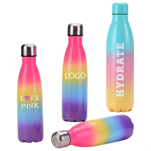Rainbow Stainless Steel Sports Water Bottle