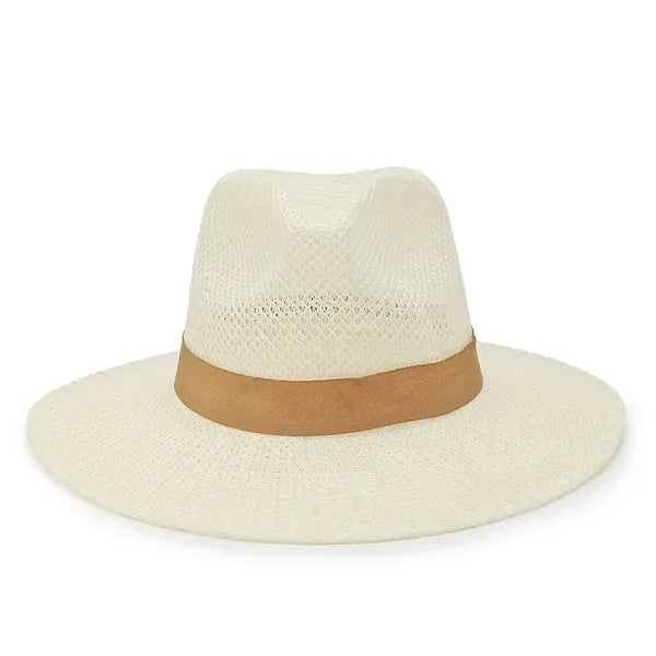 Summer Handwoven Foldable Natural Straw Sun Hat for Beach