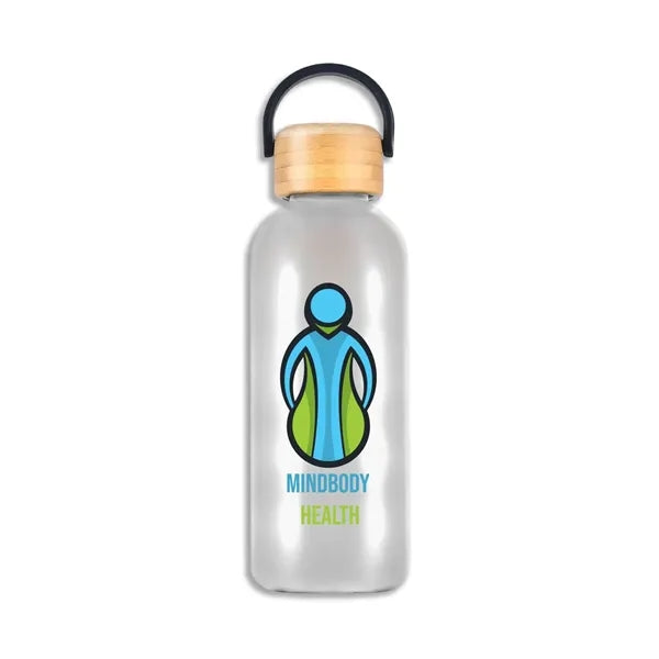 Vail 21 oz RPET Water Bottle with Bamboo Lid