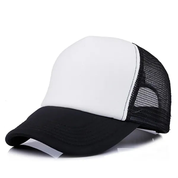 Short Brim Mesh Back Baseball Cap