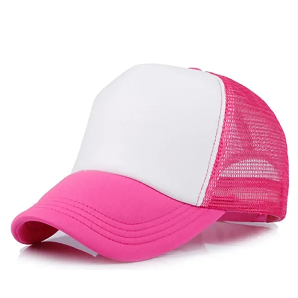 Short Brim Mesh Back Baseball Cap