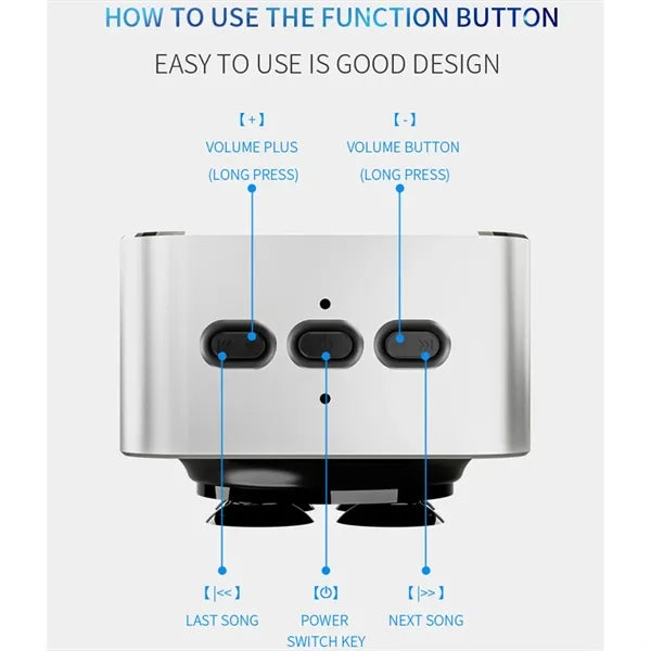 Square Bone Conduction Bluetooth Speaker