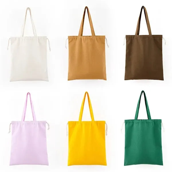 Colorful Drawstring Canvas Bag