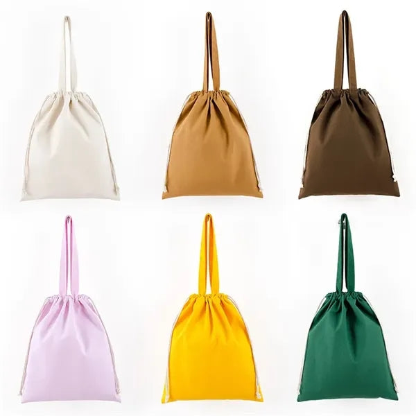 Colorful Drawstring Canvas Bag
