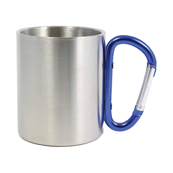 Stainless Steel Mug with Carabiner Handle