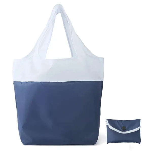 Two-Tone Folding Shopping Bag