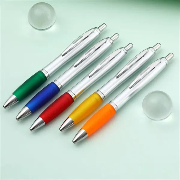 STEPABC Business Retractable Plastic Ballpoint Pen