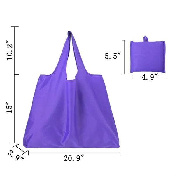 Polyester Folding Shopper Tote Bag