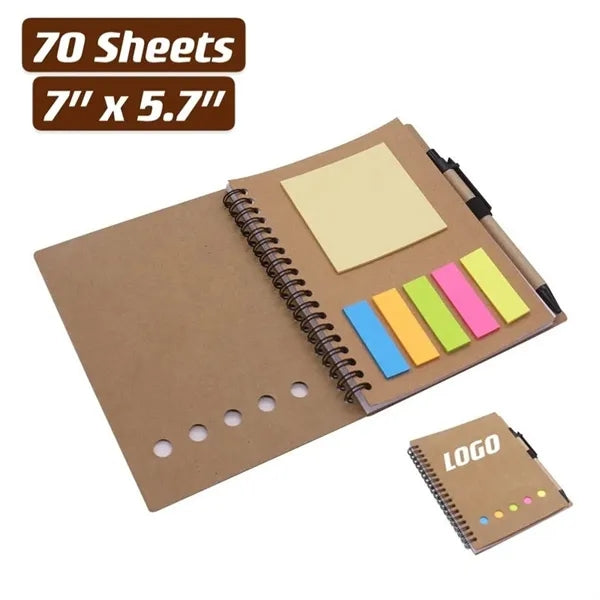 Spiral Notebook with Page Marker