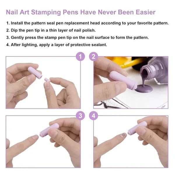 Silicone Nail Art Stamp Pen