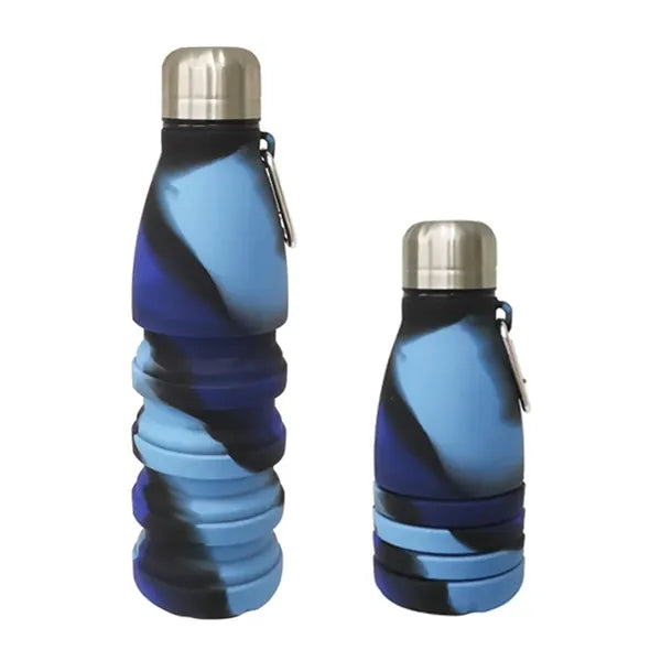 18.6OZ Foldable Silicone Water Bottle for Outdoor