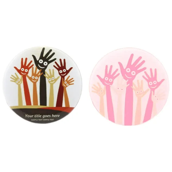 Logo Blank Pin Button Round Mark Badge Medal