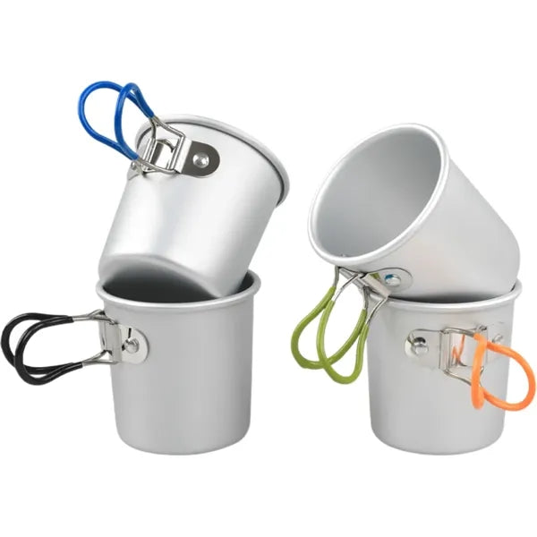 Outdoor Portable Folding Aluminum Alloy Coffee Camping Cups