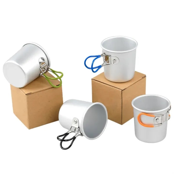 Outdoor Portable Folding Aluminum Alloy Coffee Camping Cups