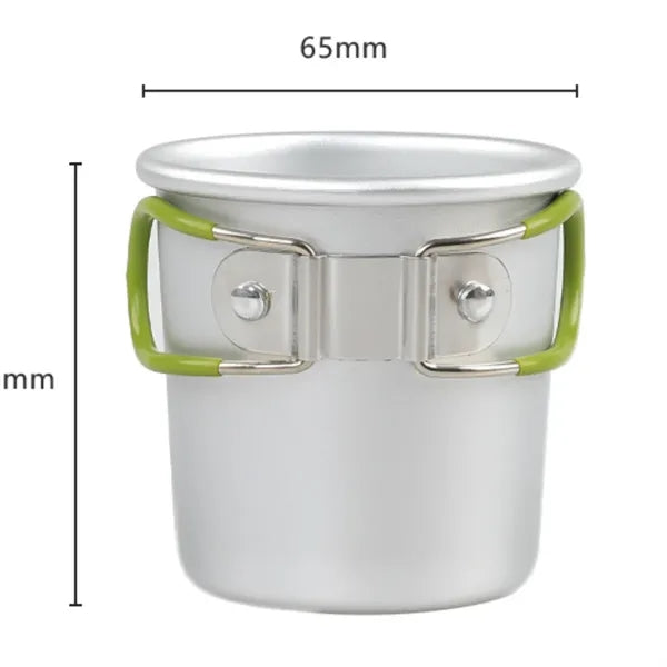 Outdoor Portable Folding Aluminum Alloy Coffee Camping Cups