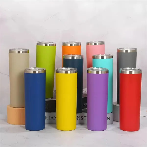 20 oz stainless steel insulated water bottle with straw