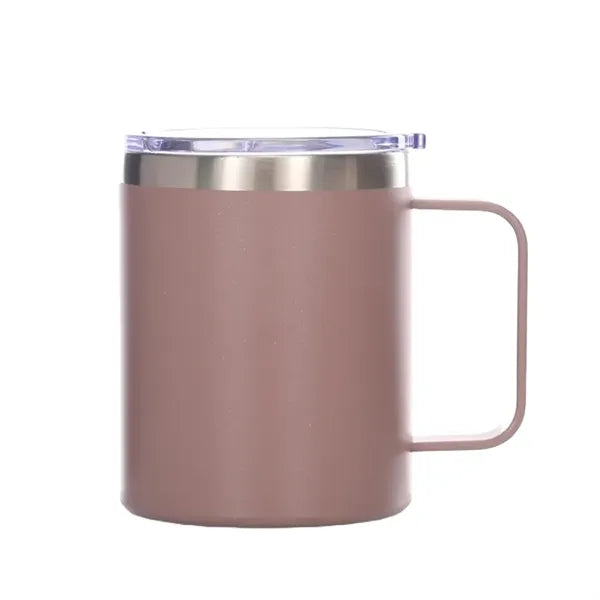 12 oz Stainless Steel Tumbler W/ Lid & Handle