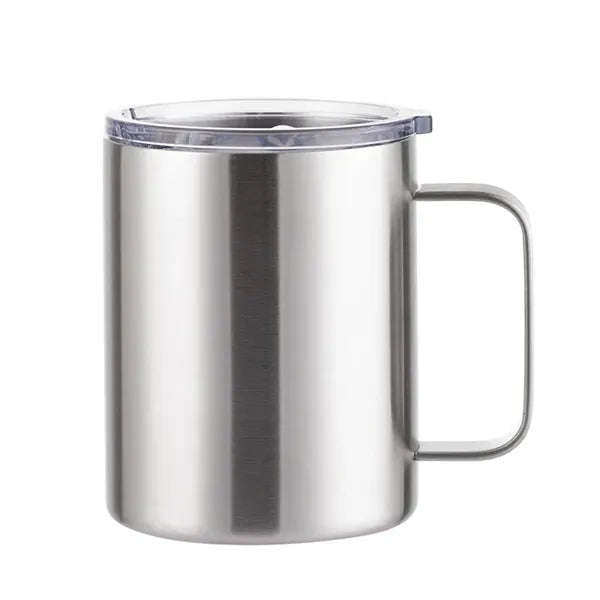 12 oz Stainless Steel Tumbler W/ Lid & Handle