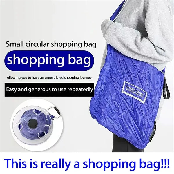 Environmentally Friendly Durable Disc Foldable Shopping Bag