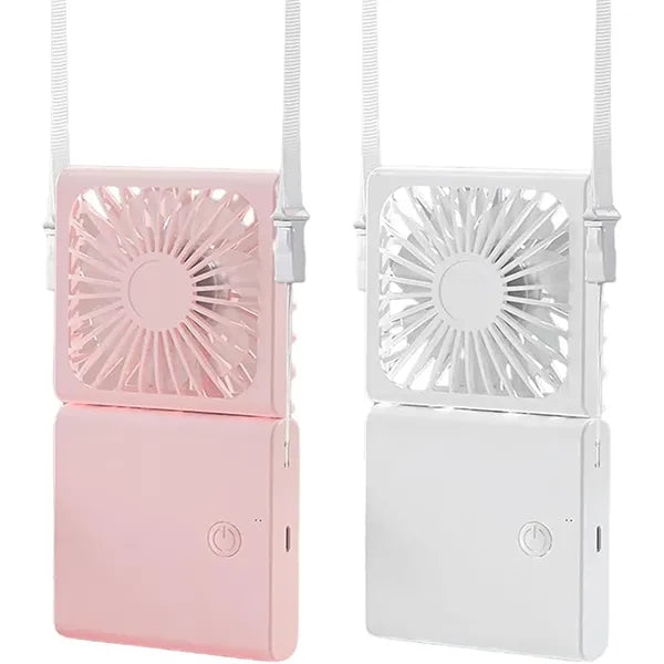 Mini Lanyard Portable Handheld Fan USB Rechargeable