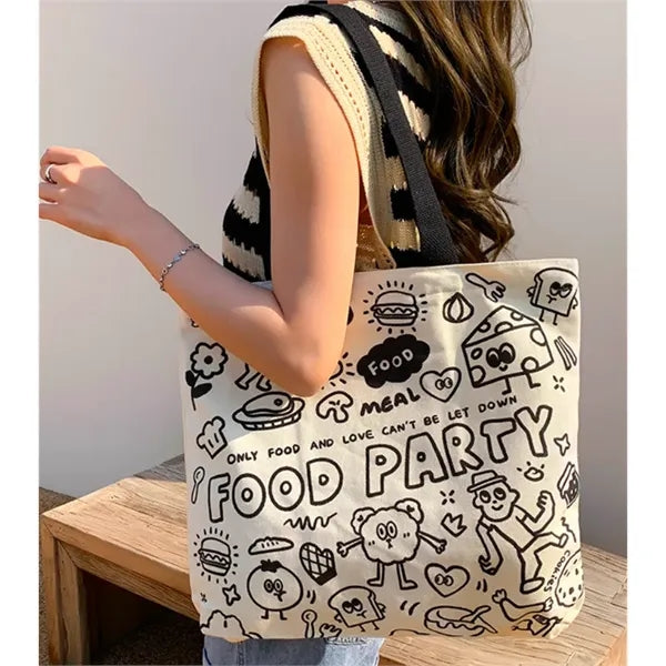 Full color printing cotton canvas bag