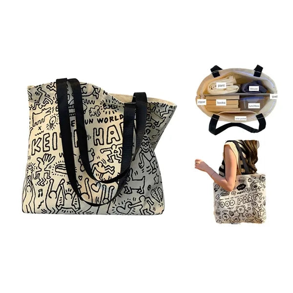Full color printing cotton canvas bag