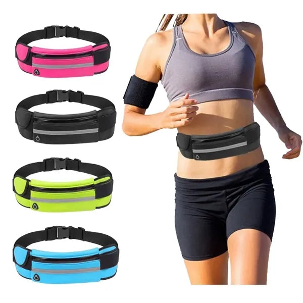 Square Fanny Pack Safety Reflective Cycling Running Belt