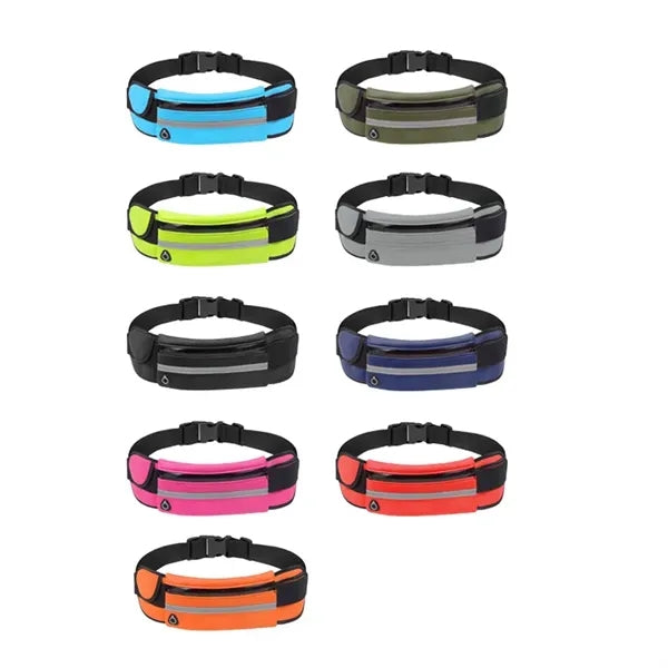 Square Fanny Pack Safety Reflective Cycling Running Belt