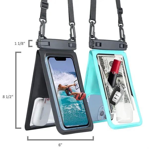 7" Waterproof Double Space Phone Pouch with Touch Screen