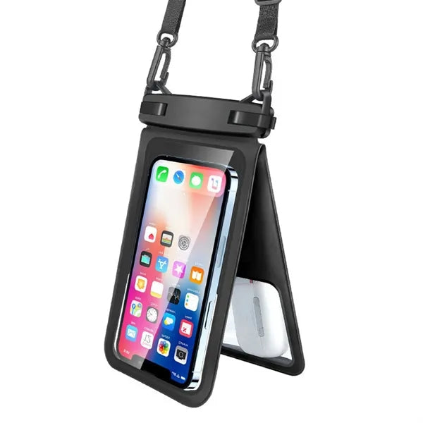 7" Waterproof Double Space Phone Pouch with Touch Screen