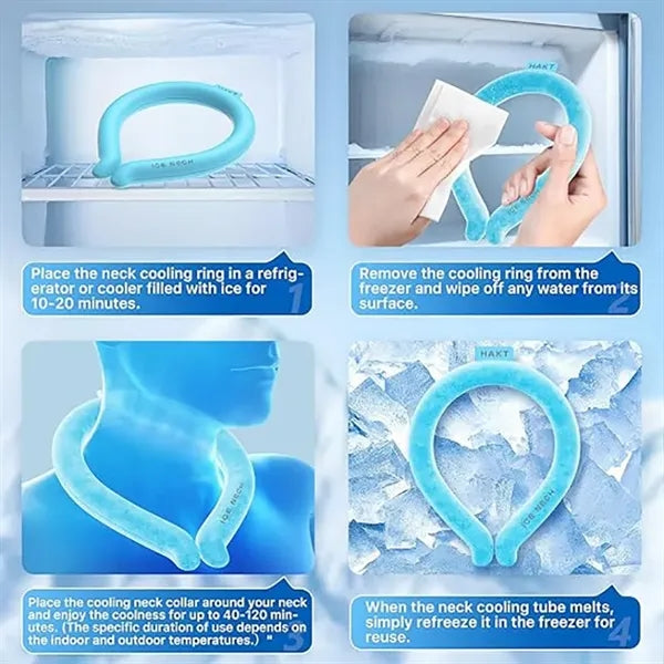 Hands Free Wearable Gel Cooling Neck Tube