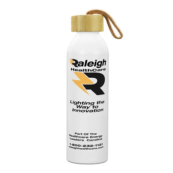 22oz Recycled Aluminum Bottle With a Bamboo Lid