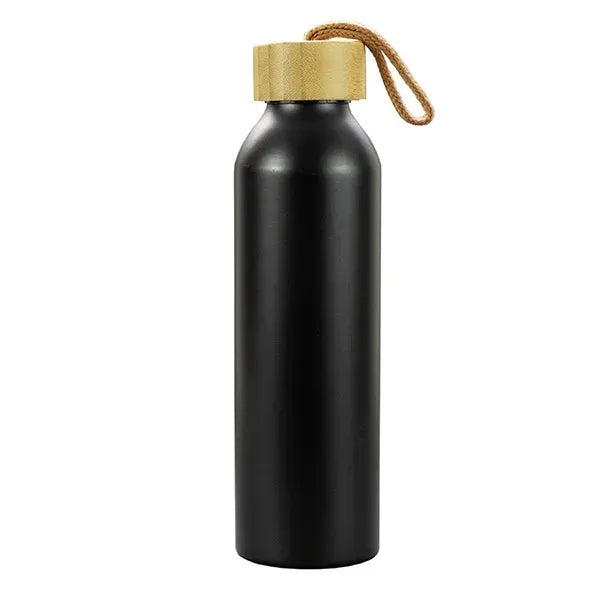 22oz Recycled Aluminum Bottle With a Bamboo Lid