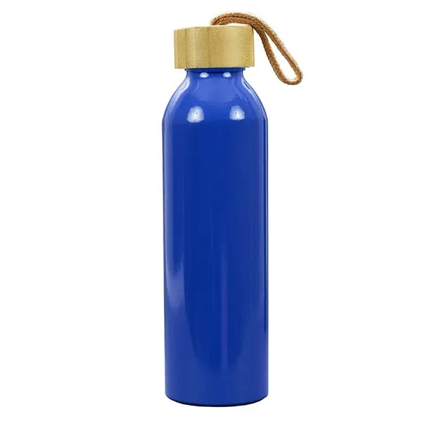 22oz Recycled Aluminum Bottle With a Bamboo Lid