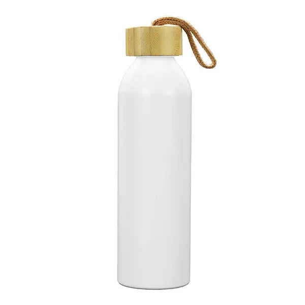 22oz Recycled Aluminum Bottle With a Bamboo Lid