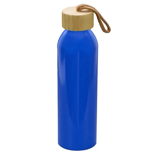 22oz Recycled Aluminum Bottle With a Bamboo Lid