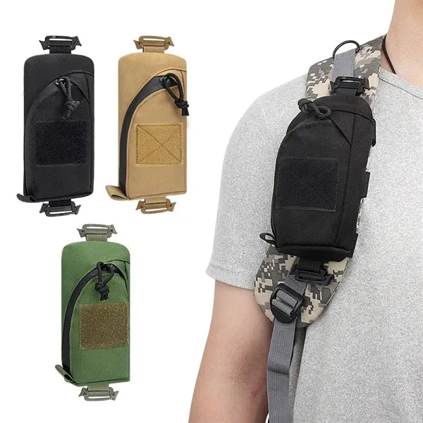 Backpack Shoulder Strap Accessory Pouch