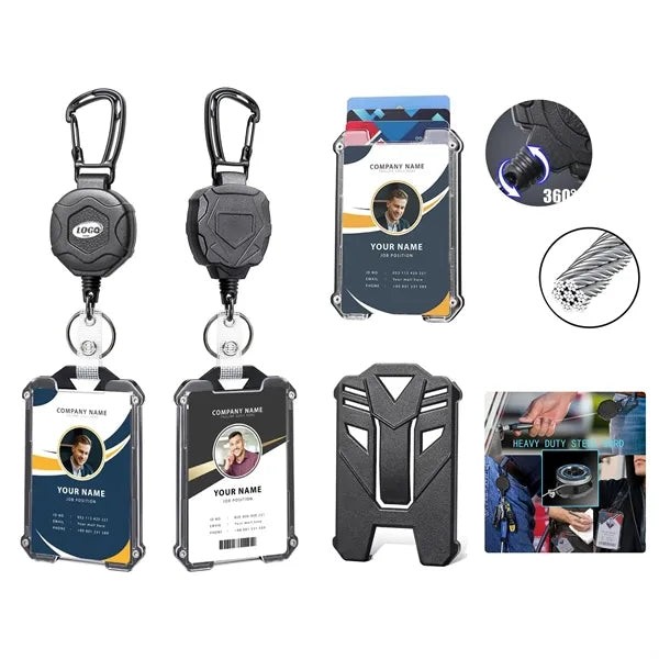 Heavy Duty Carabiner Badge Reel